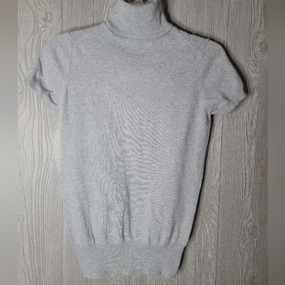 Women's ZARAKNIT Gray Turtleneck Sweater - Picture 1 of 3
